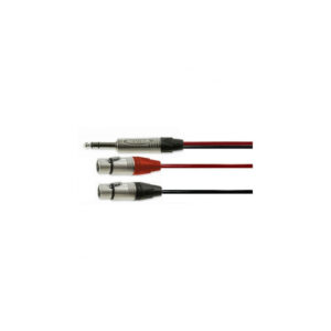 Neutrik NP3X to 2 x FXX VDC Twin 1 Pair