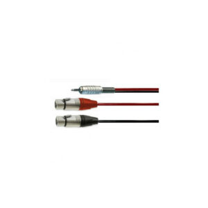 Rean Mini Jack to 2 x Phono Twin 1 Pair Cable (Choose Length)
